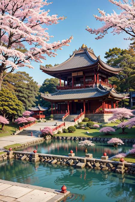 30869-257586253-isometric chinese style architecture, tree, no humans, architecture, scenery, cherry blossoms, bridge, building, outdoors, pagod.png